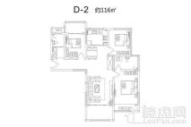 豫发白鹭源春晓D-2户型 3室2厅2卫1厨