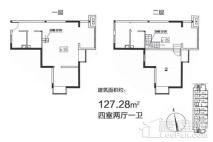 九龙城127.28㎡户型 4室2厅1卫1厨