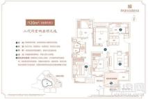 蓝光凤湖长岛国际社区120㎡户型 4室2厅2卫1厨
