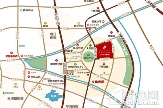 中南林樾香庭交通图