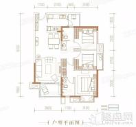 同森锦熙6、7号楼D1'户型 3室2厅2卫1厨