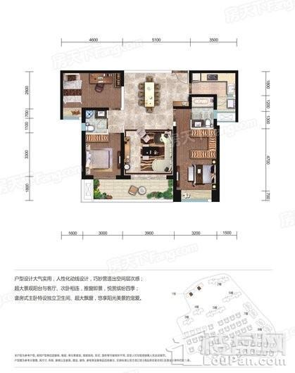 电建地产洺悦府（公寓）户型图