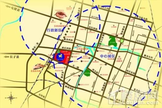 颐龙湾·世纪罗马城交通图