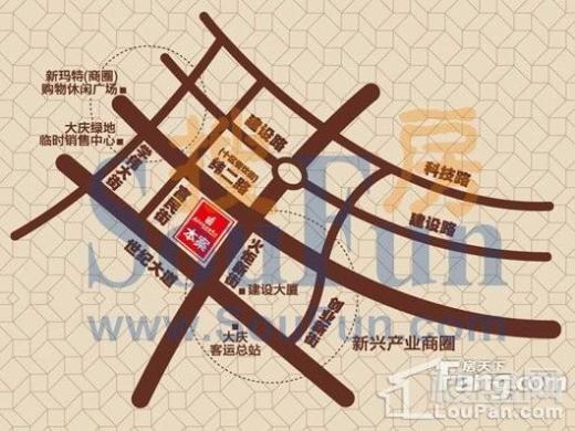 大庆国际金融中心交通图