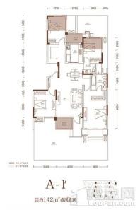 蓝光公园华府叠溪底跃A1-1户型 4室3厅2卫1厨