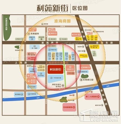 上海路金街区位图