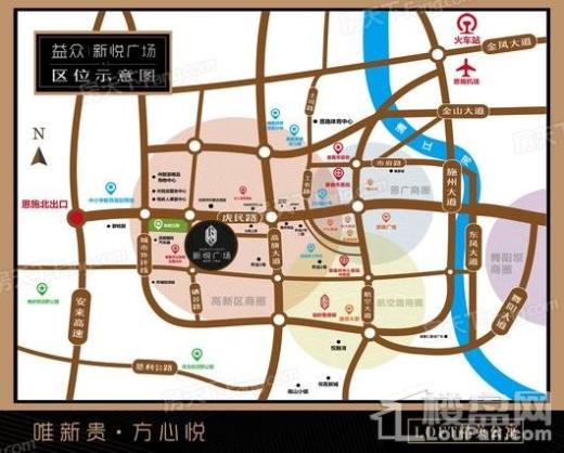新悦广场交通图