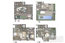 仁恒凤凰山居翠庐户型 4室2厅3卫1厨