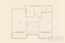 星叶枫庭A4户型 2室2厅1卫1厨