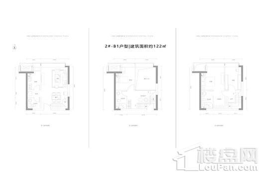 恒大中央广场空中墅2#B1户型 3室3厅2卫1厨