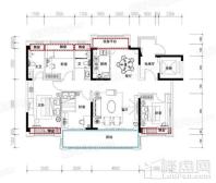 汴河小镇面积144户型图_副本 4室2厅2卫1厨