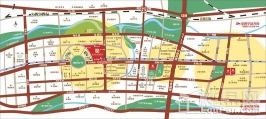 王府井·大象城缤纷街交通图