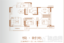 当代满堂悦MOMΛ悦·时光 3室2厅1卫1厨