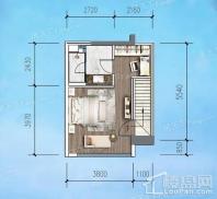 中粮珑悦锦云G1户型二层 4室3厅5卫1厨