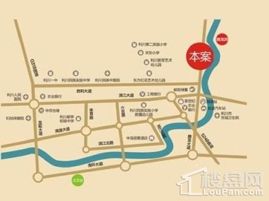 兴华·御江公馆交通图