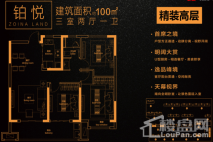 中南·熙悦户型图 3室2厅1卫1厨