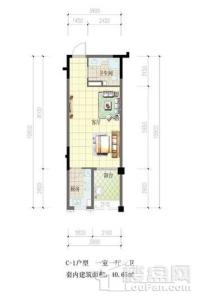 万城春天12348910号楼40.65平 1室1厅1卫1厨