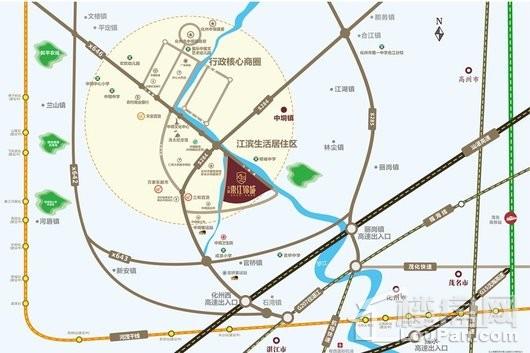 东江锦城区域图