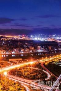 水晶绿岛二期周边 交通夜景