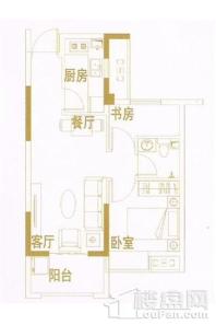 福晟钱隆樽品A1 2室2厅1卫1厨