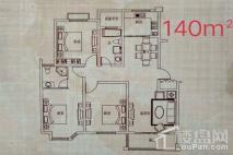 鼎昌名邸三室一厅两卫140平方米 3室1厅2卫1厨