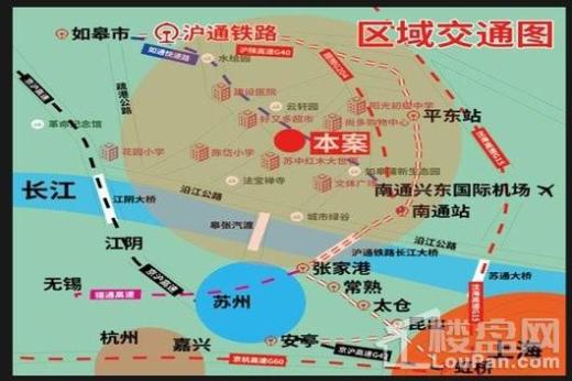 红木香语城交通图
