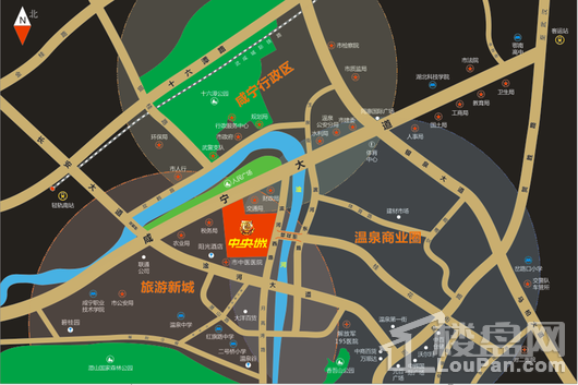 中央城三期交通图