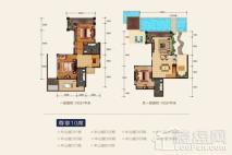 凤凰谷A2户型 3室2厅3卫1厨