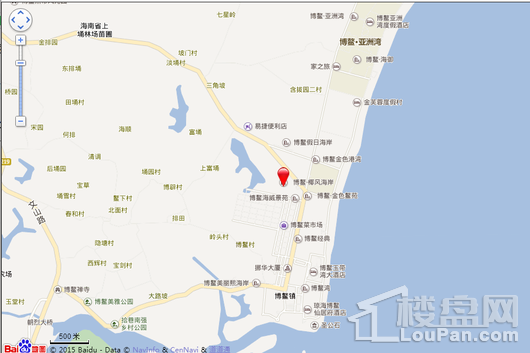 博鳌椰风海岸电子地图