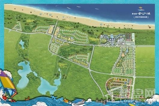 碧桂园金沙滩项目整体平面规划
