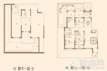 鸿顺温泉小镇1F户型 3室2厅2卫1厨