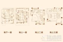 鸿顺御龙湾独栋A4户型 6室4厅6卫1厨