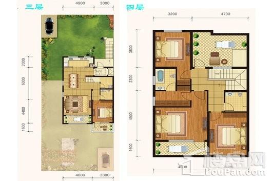 青建·白鹭洲叠拼上叠-D2户型 4室2厅3卫1厨