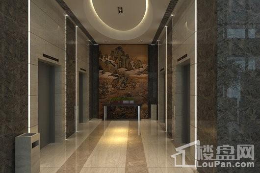 巨制国际酒店电梯厅实景图