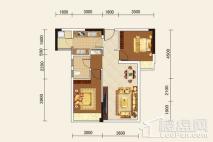 恒基·紫荆苑C户型 2室2厅1卫1厨