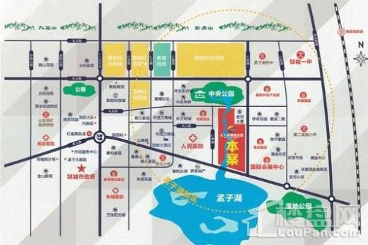 孟子湖商业水街交通图
