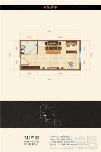 西悦豪都37.42平 一室一厅一卫 1室1厅1卫1厨