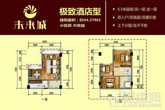 广安·未来城酒店型 4室1厅2卫