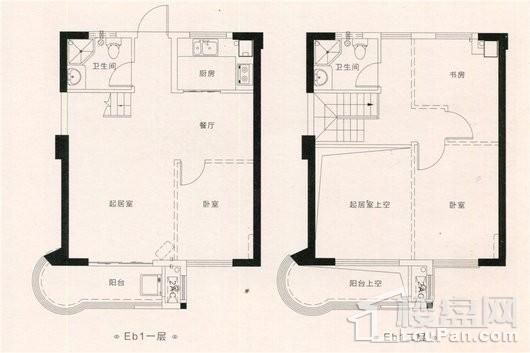 禹洲天悦湾建筑面积108.27平户型 3室2厅2卫1厨