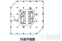 恒丰大厦14层平面 1室