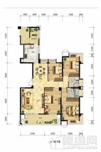 融信双杭城160㎡户型 4室2厅2卫1厨