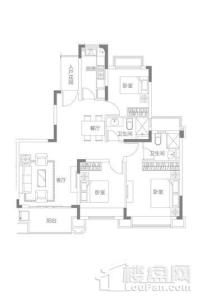 扬中恒大·养生谷119㎡户型 3室2厅2卫1厨