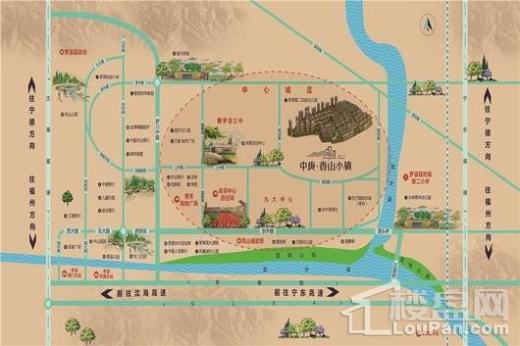 中庚香山小镇交通图
