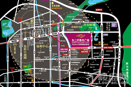 东二环泰禾广场 交通图