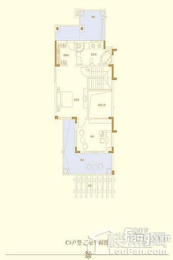 永荣浅水湾C3户型三层平面图 7室2厅4卫1厨