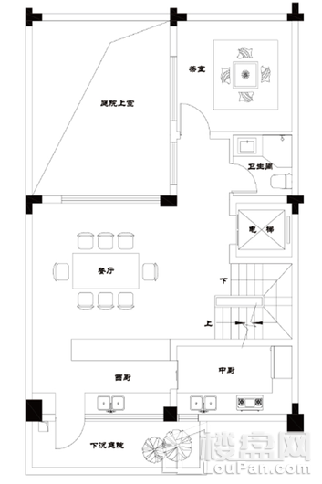 泰禾南昌院子127㎡负一楼户型 6室3厅6卫2厨