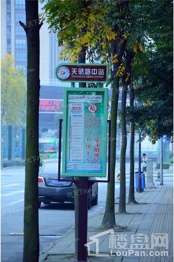 龙湖时代新宸项目旁公交车站