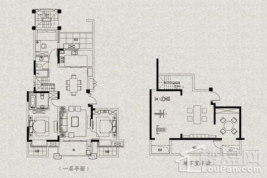 大华锦绣时代E-1Y底跃户型（231-233㎡） 3室2厅2卫1厨