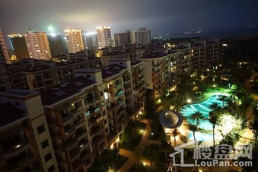 书香小镇项目夜景图