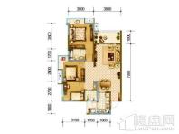 普得先锋国际1/9/7#B3户型 3室2厅2卫1厨